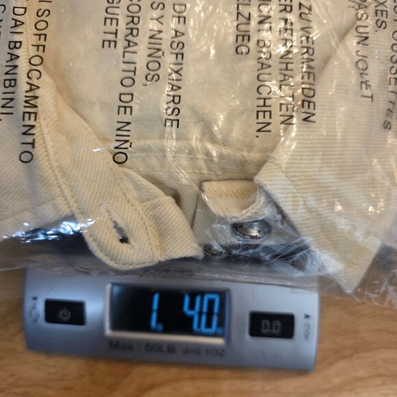 🔴 White Birch Womens Denim Skort Dress Cream Button Down Pockets XL - Picture 12 of 17